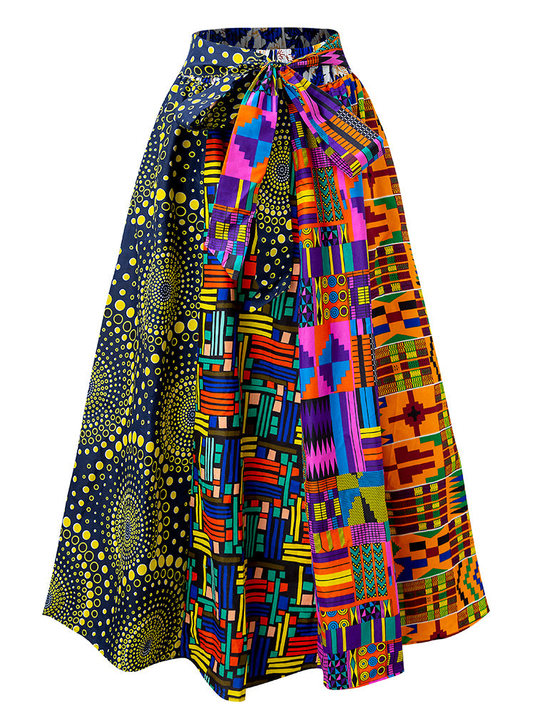 African Skirt Mix Ankara Onesize For Women