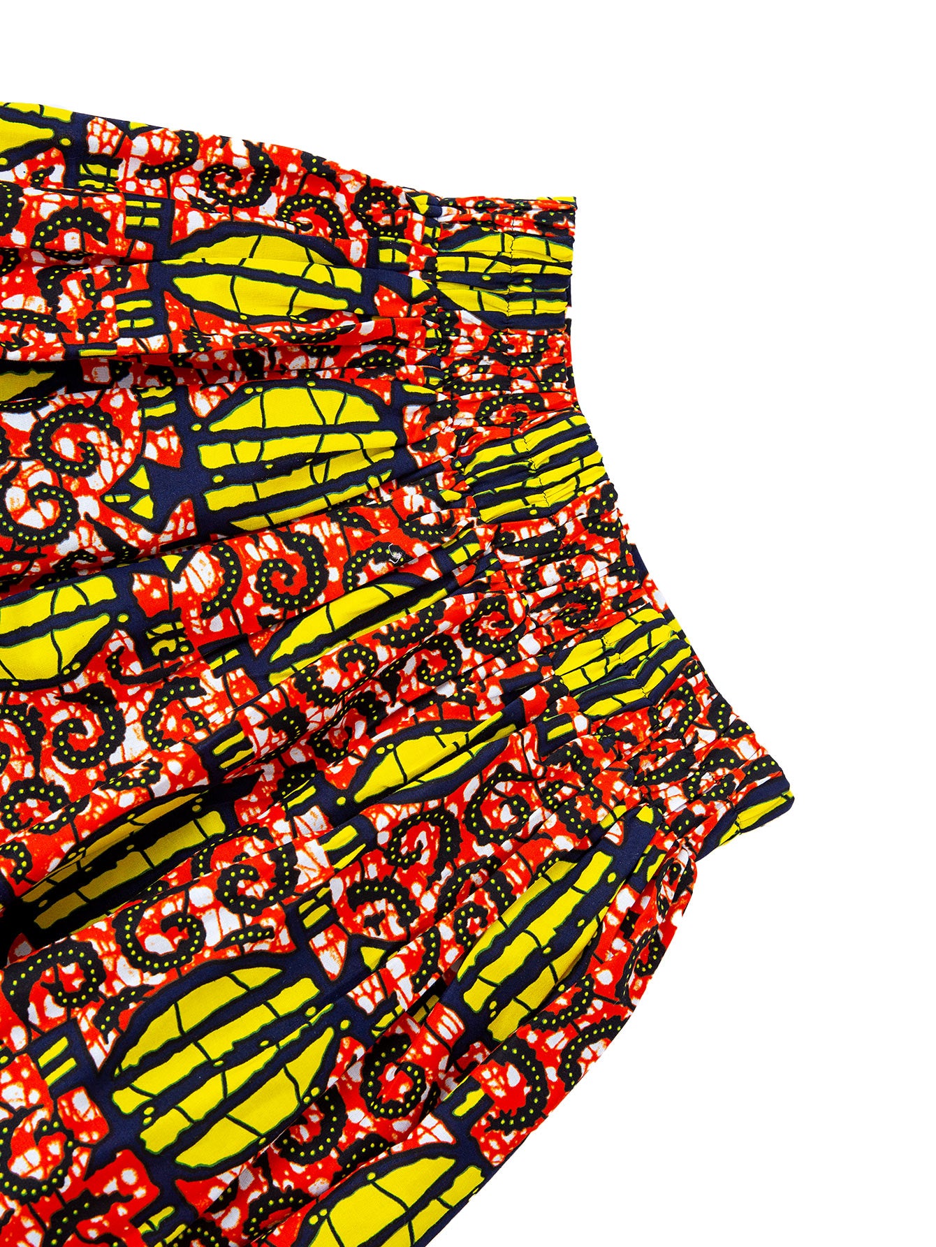 African Printed Maxid Skirt 100% Wax Cotton Handmade