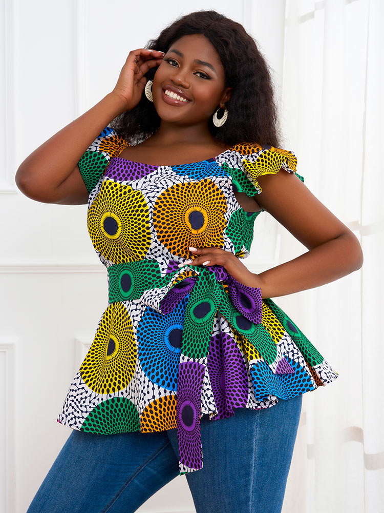 African Fashion Print Blouse For Women