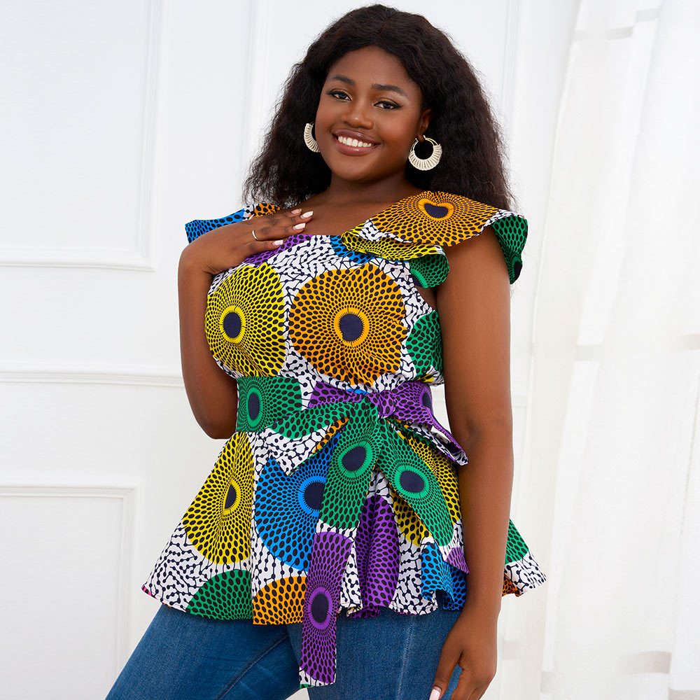 African Fashion Print Blouse For Women