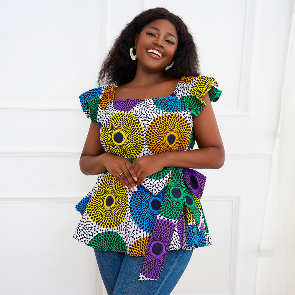 African Fashion Print Blouse For Women