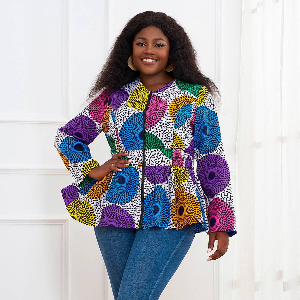 African Clothing Long Sleeves Jacket For Women