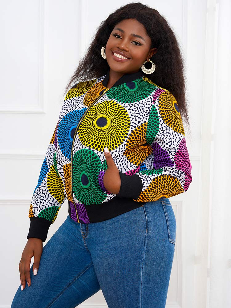 African Wax Print Jacket For Women