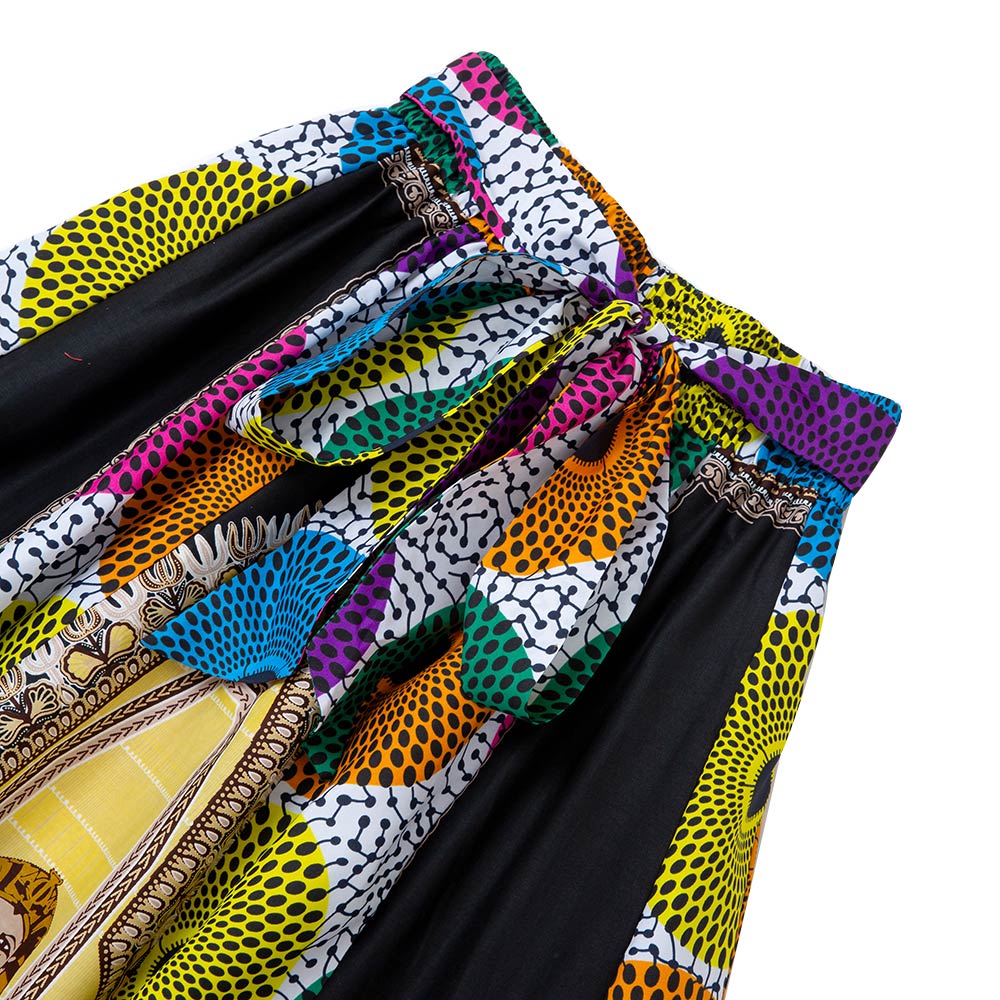 African Dashiki Print Onesize Maxi Skirt