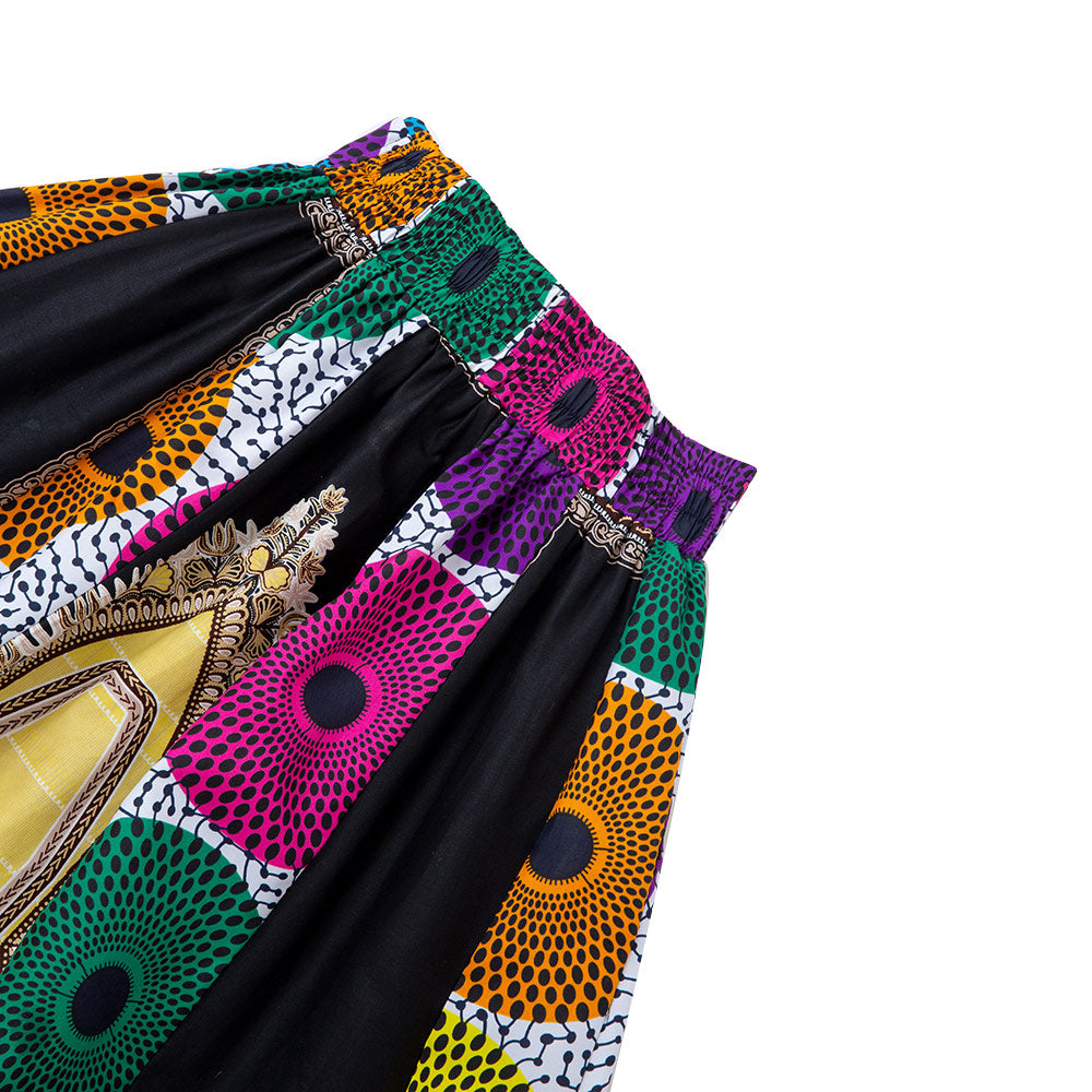 African Dashiki Print Onesize Maxi Skirt