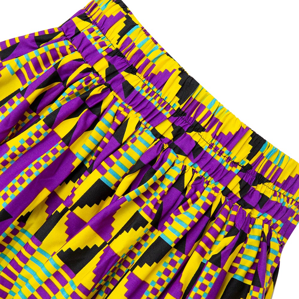 African Ankara Wax Print Onesize Maxi Skirt