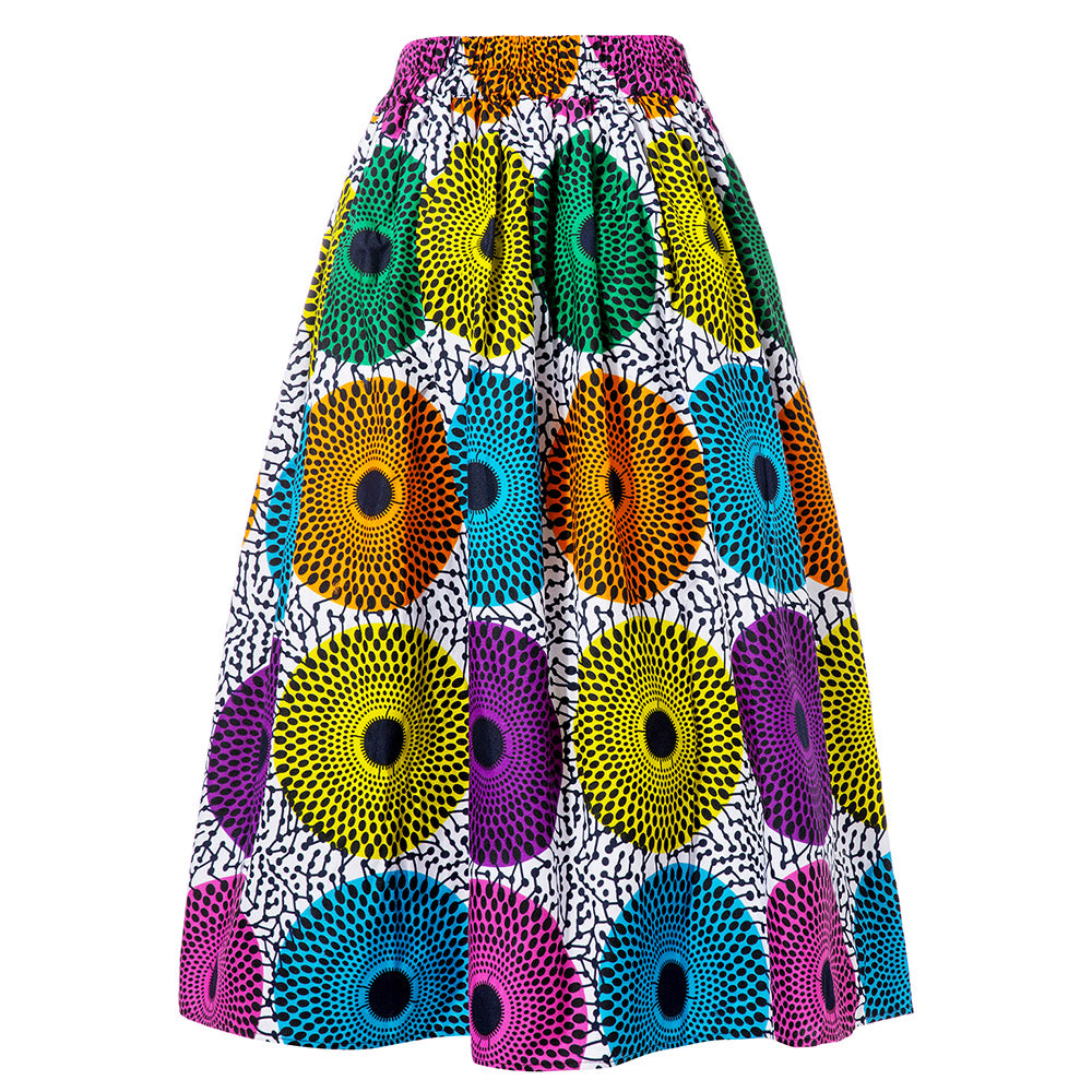 African Skirt Ankara Wax Print For Women