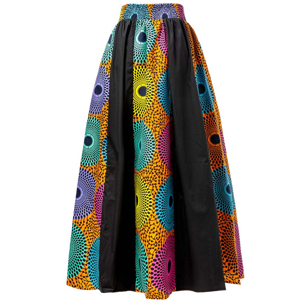 African Maix Skirt Ankara Print