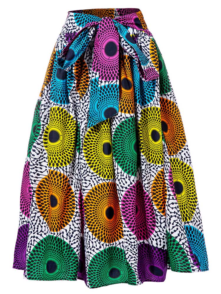 African Skirt Ankara Wax Print For Women
