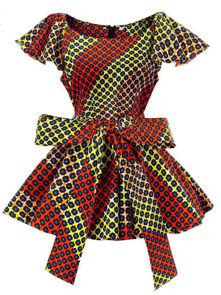 Ankara Sleeveless Tops Summer African Printed Slim Fit Shirts Blouse