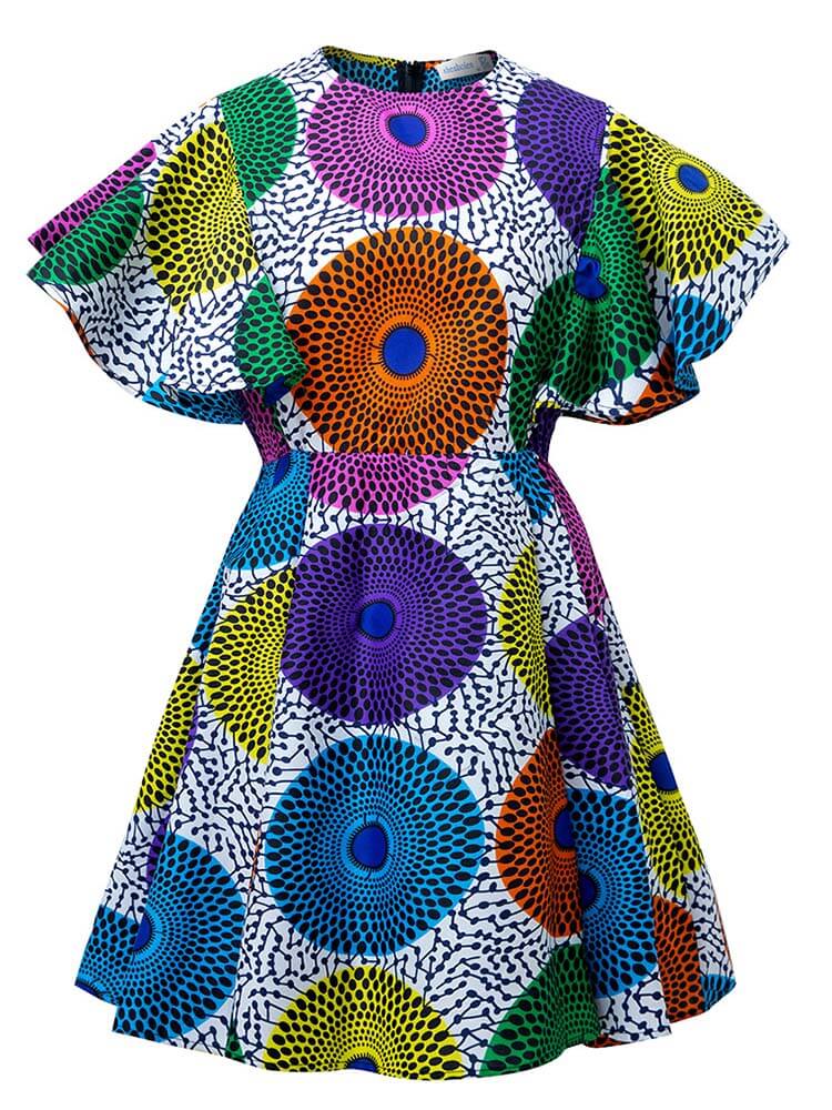 African Print Mini Dress