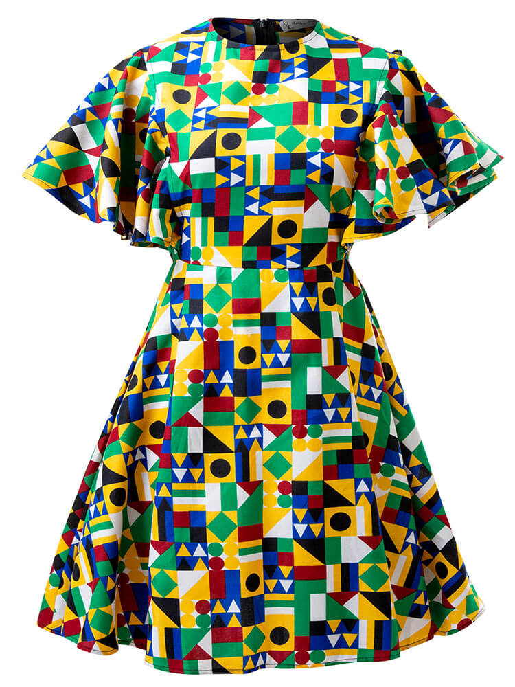 African Ankara Print Dress