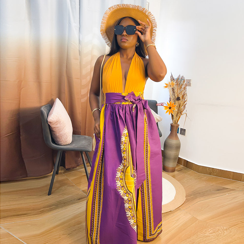 African Dashiki Maxi Skirt For Women