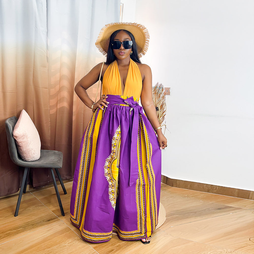 African Dashiki Maxi Skirt For Women