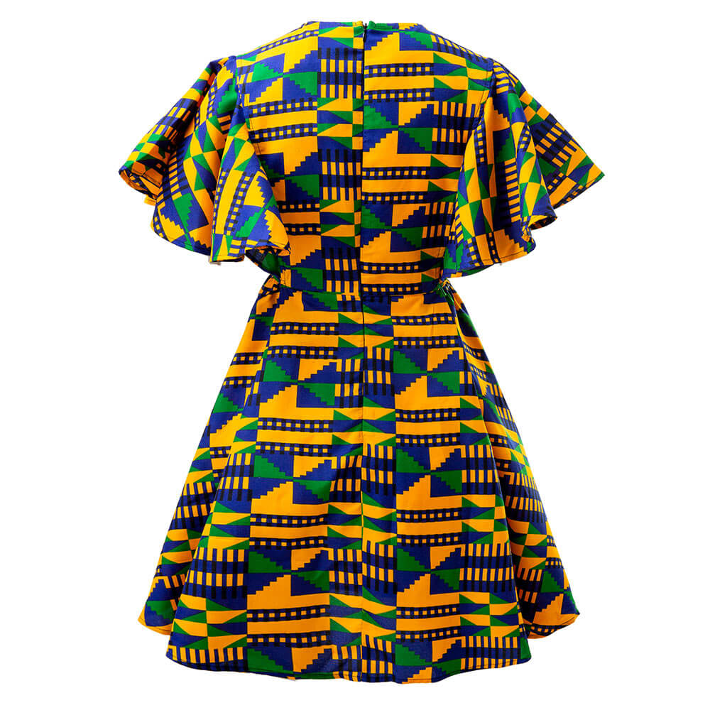 Women's African Kente Print Dress