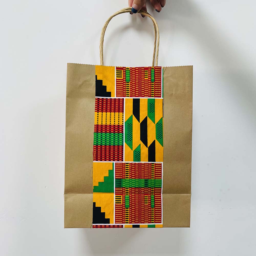 African Gift Ankara Style Paper Bag