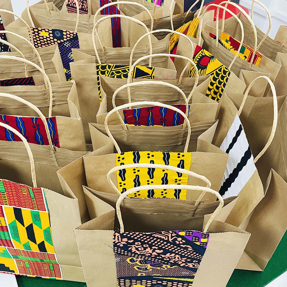 African Gift Ankara Style Paper Bag