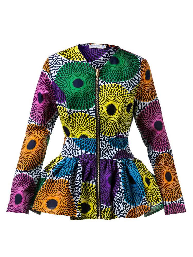 African Clothing Long Sleeves Top For Women