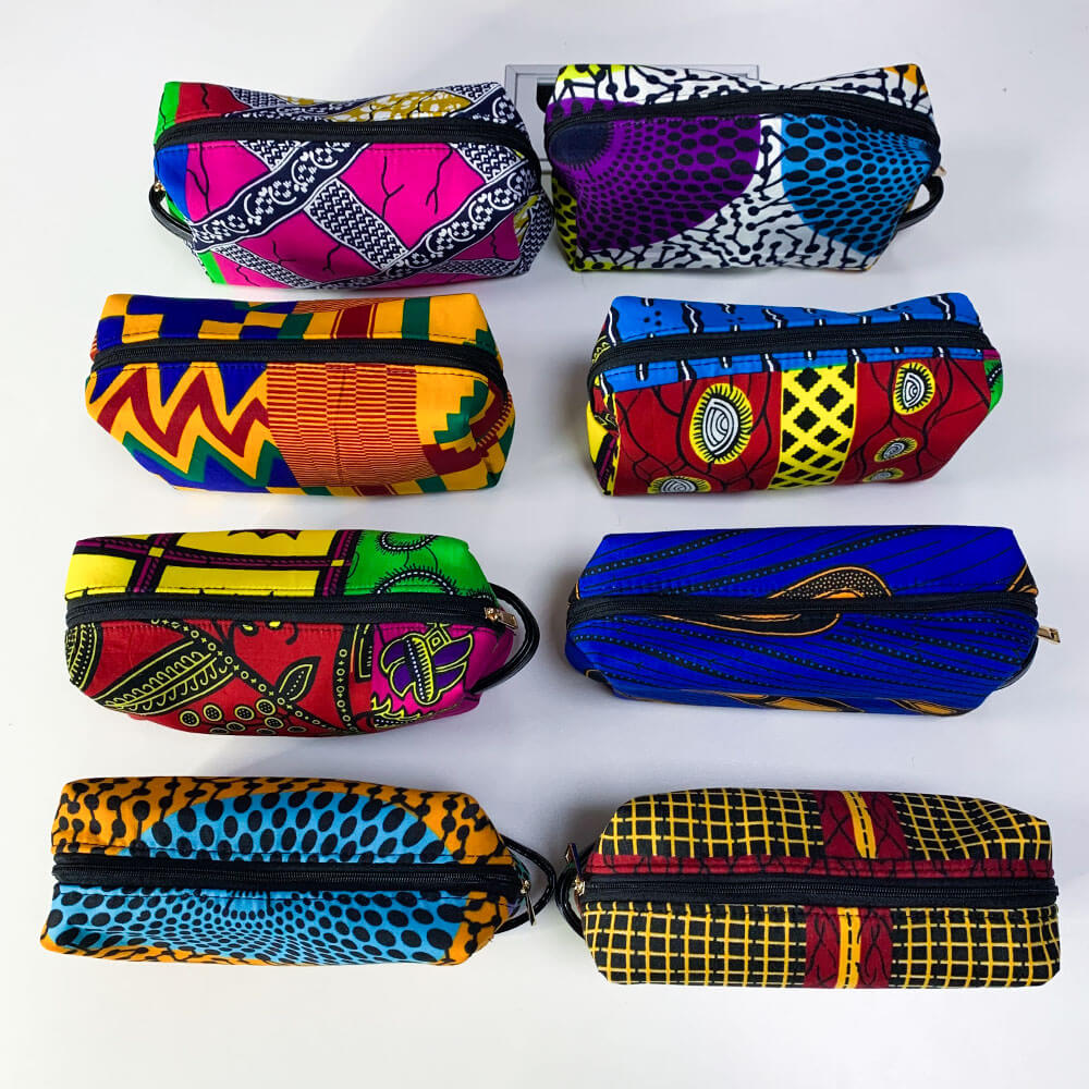 African Print Cosmetic Bag