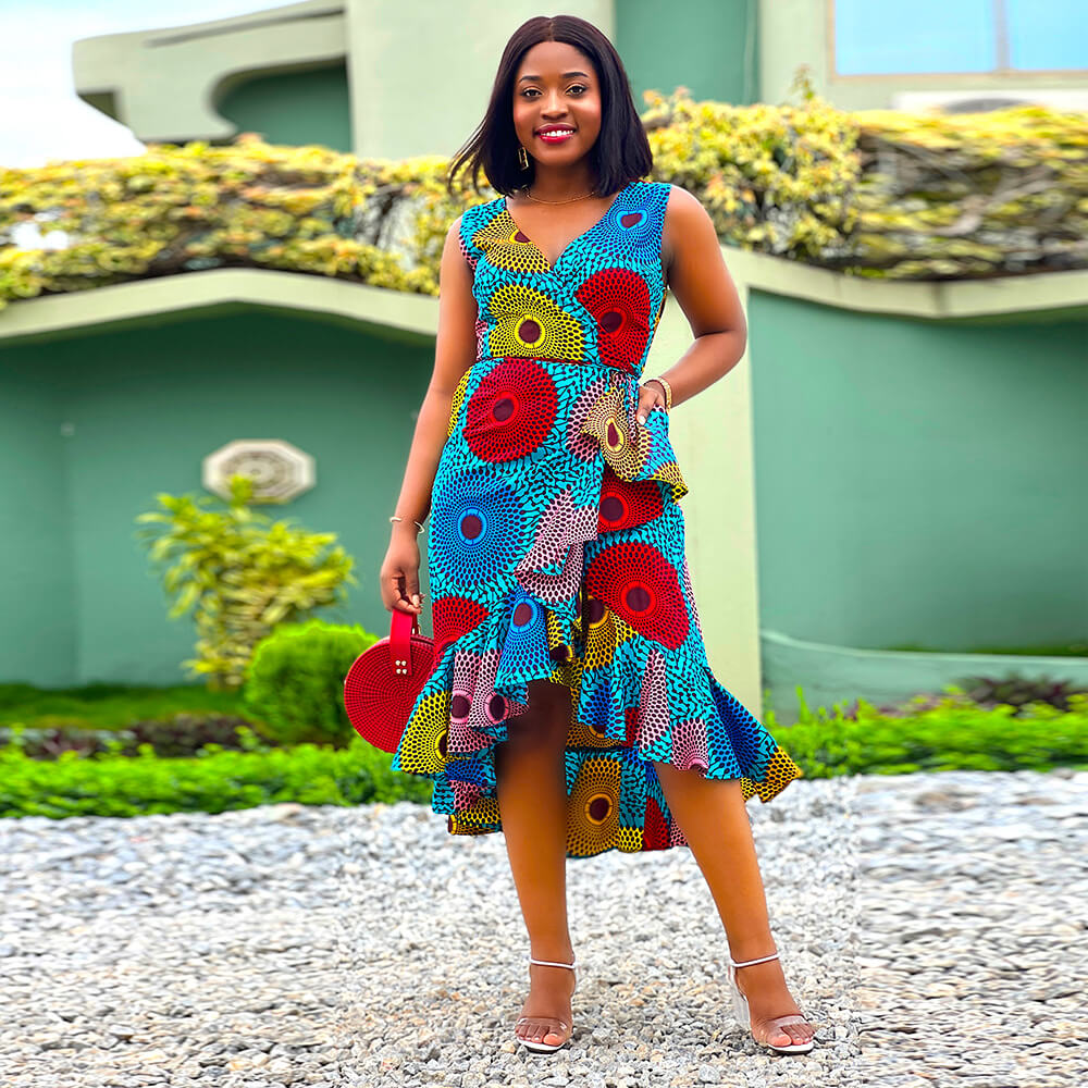african wrap dress designs Oge African Print Wrap Maxi Dress - African Fashion in USA at MYTRIBENG S / REGULAR