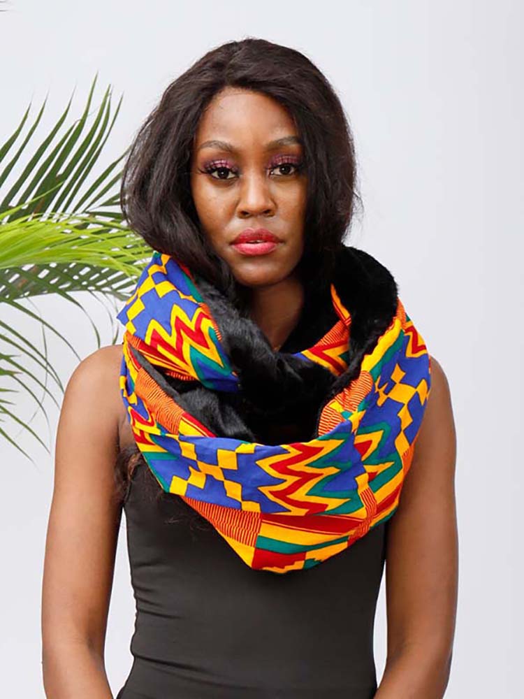 AFRICAN PRINT UNISEX INFINITY SCARF
