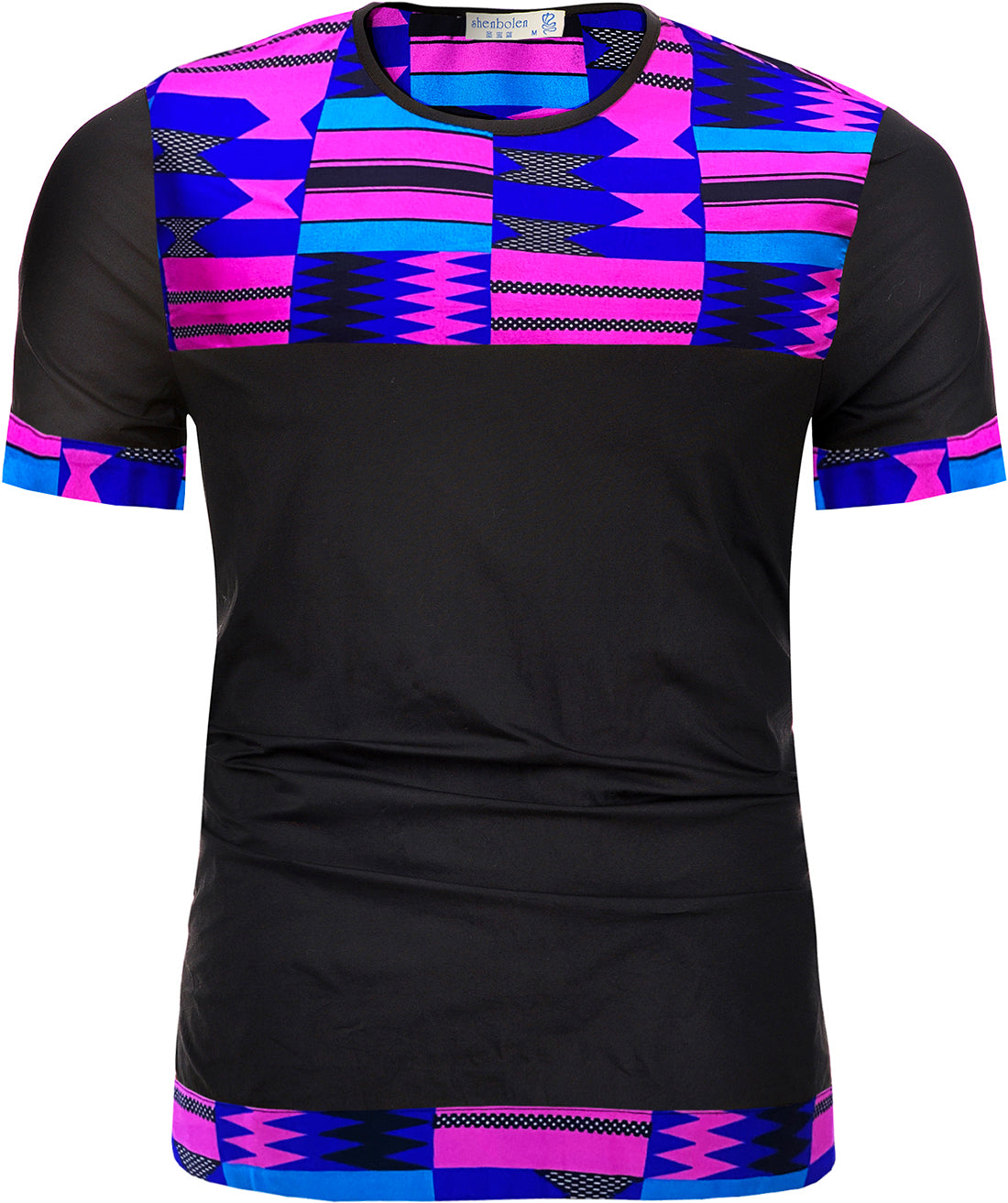 African Men's Kente Print Shirt