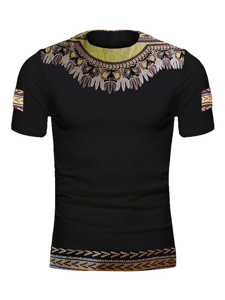 Men's African Traditional Short Sleeve Shirt