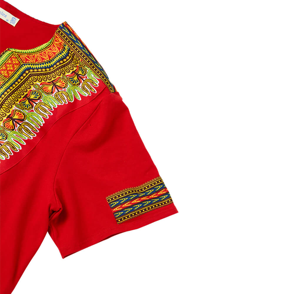 Men's African Print Dashiki T-Shirt