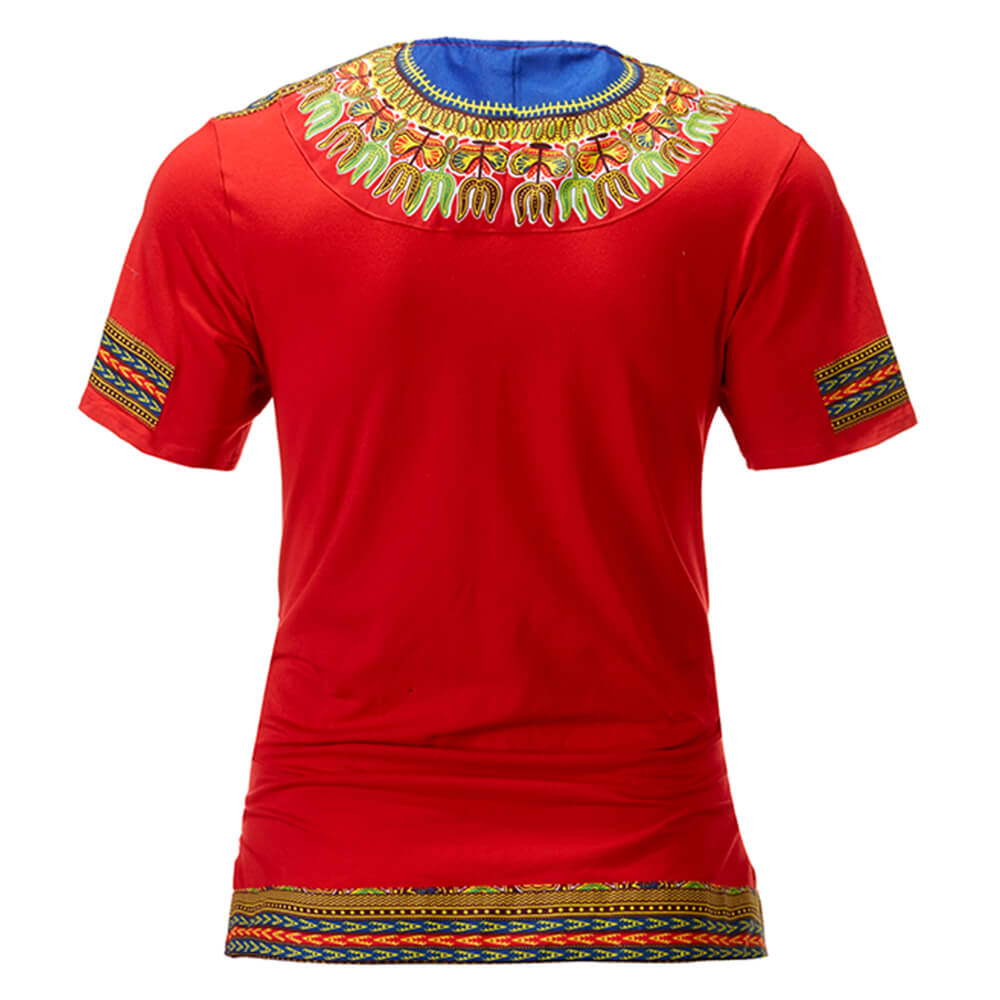 Men's African Print Dashiki T-Shirt