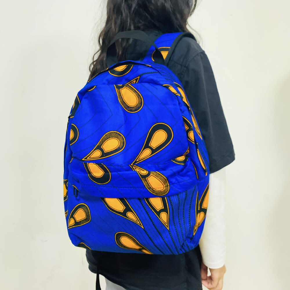 African Print Backpack