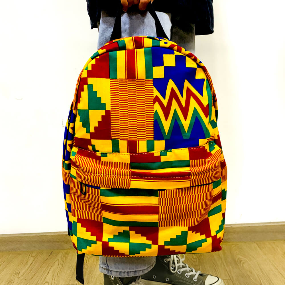 African Print Backpack