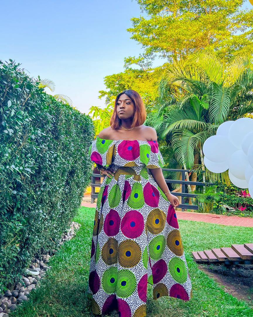 African Print Skirts Ankara Off Shoulder Set 2 Piece