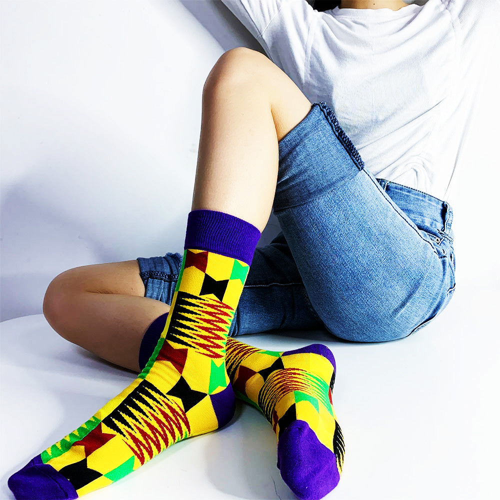 African Socks Ankara Print Unisex