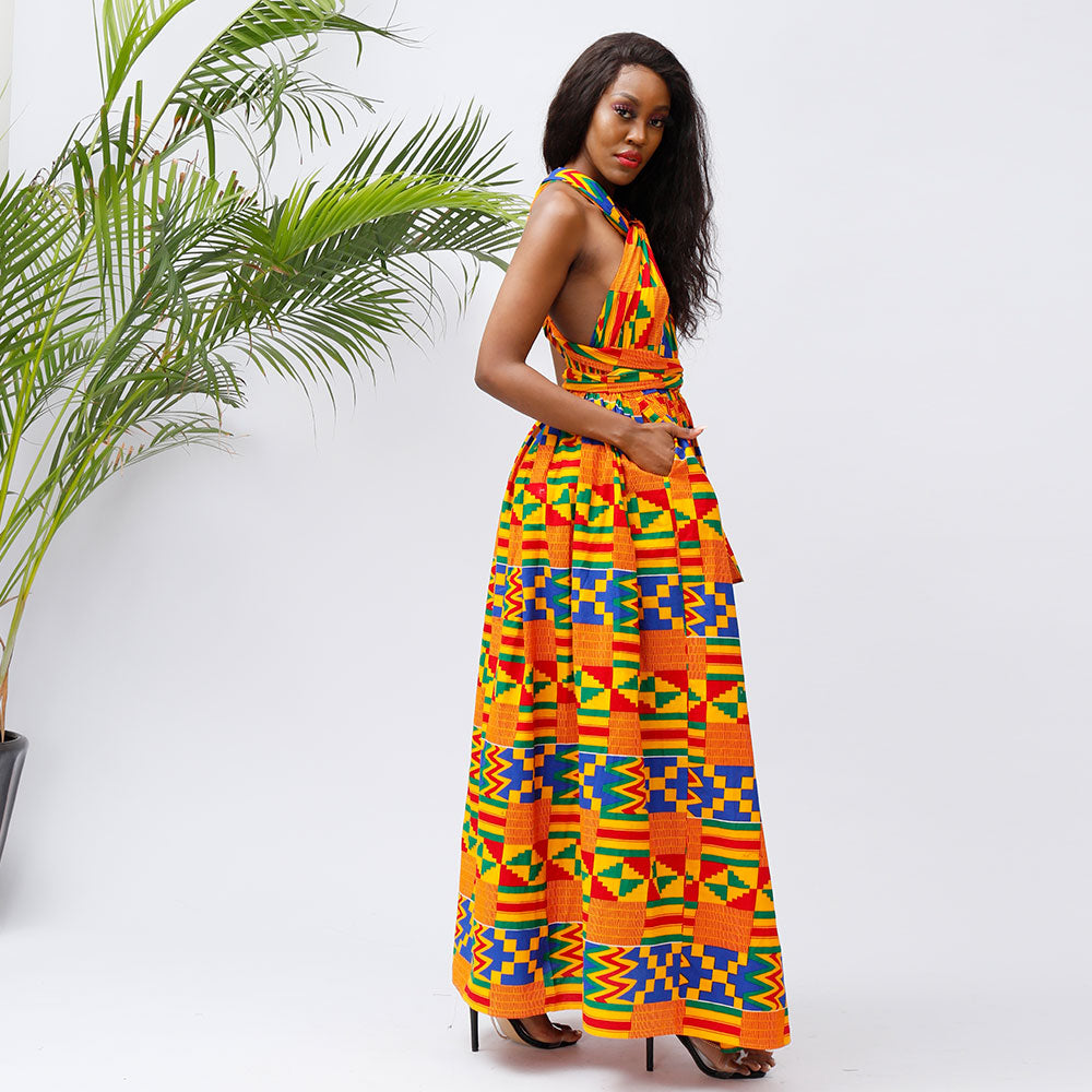 African Kente Dresses Infinity Design
