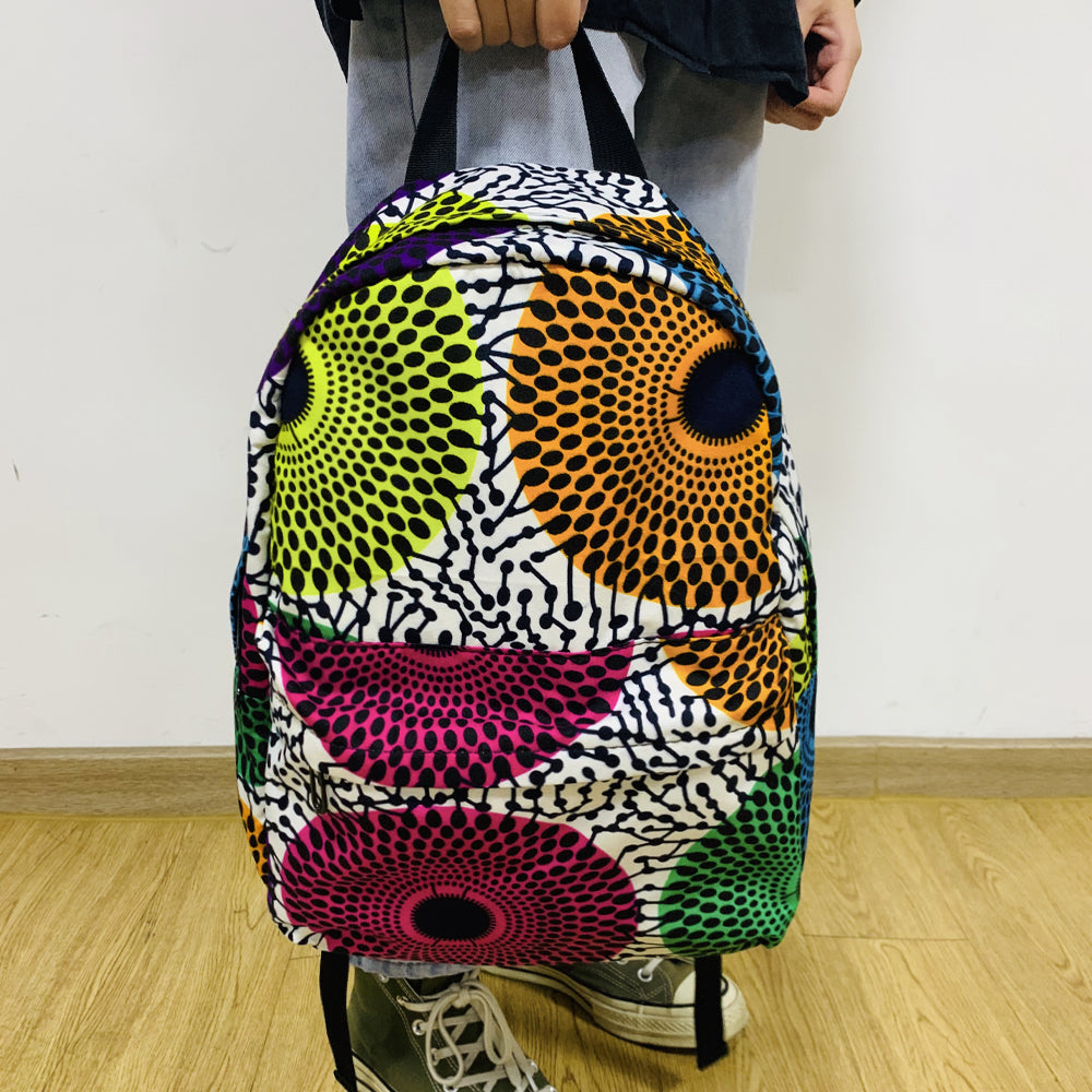 Ankara Backpack For Woman African Fashion Print Bag - SHENBOLEN